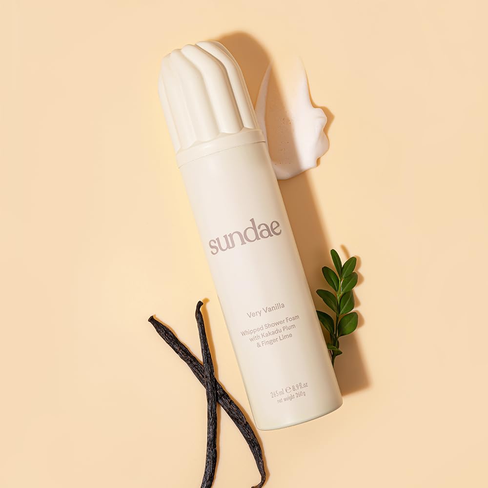 sundae bottle held next to hand showing 265ml size and value benefit