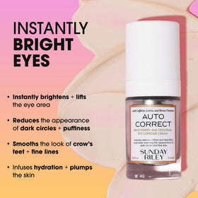 Sunday Riley cream texture closeup highlighting lightweight blend and smooth finish