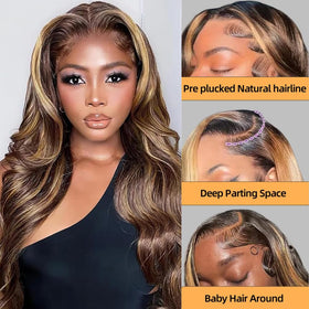 Sunelk close-up of HD lace hairline highlights realistic, seamless scalp blend
