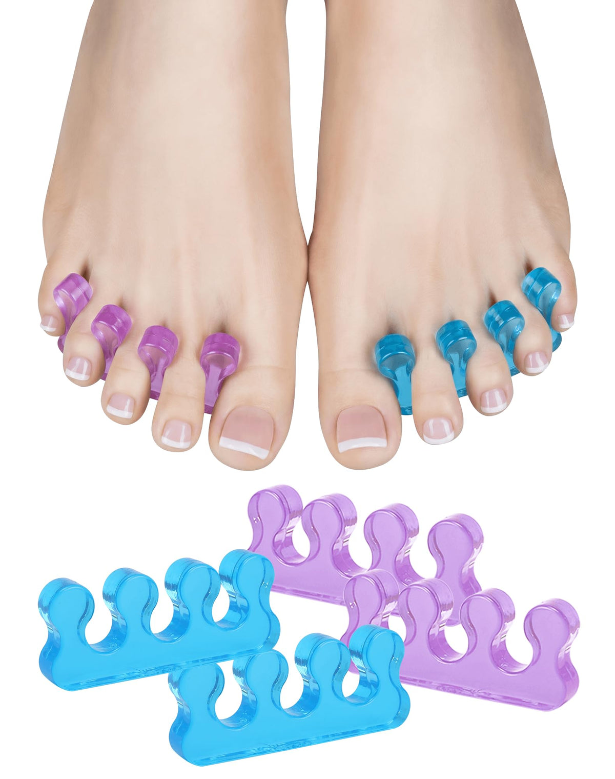 SUNFATT front packaging showing gel toe separators and benefits