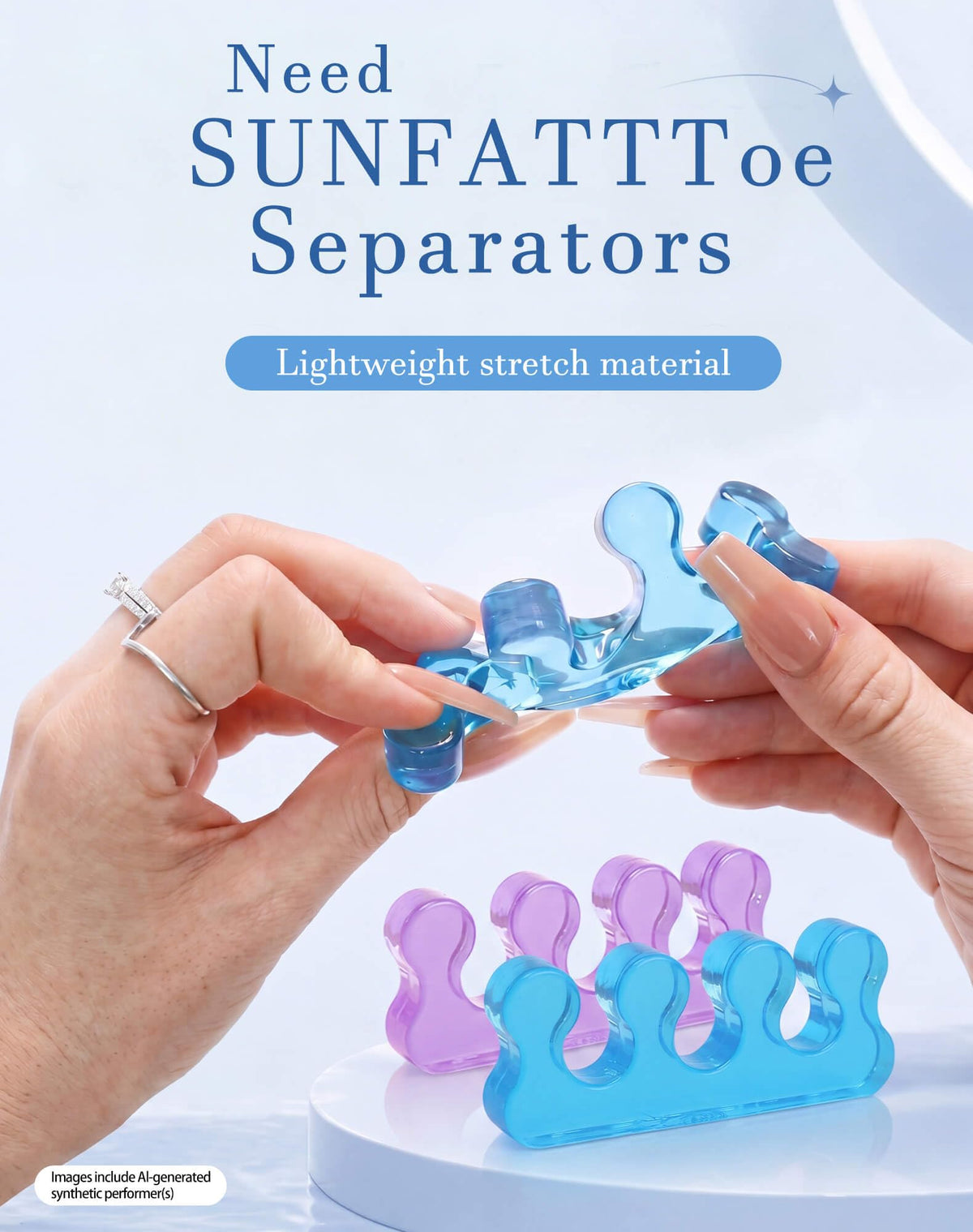 SUNFATT lifestyle spa night with toe separators for pampering