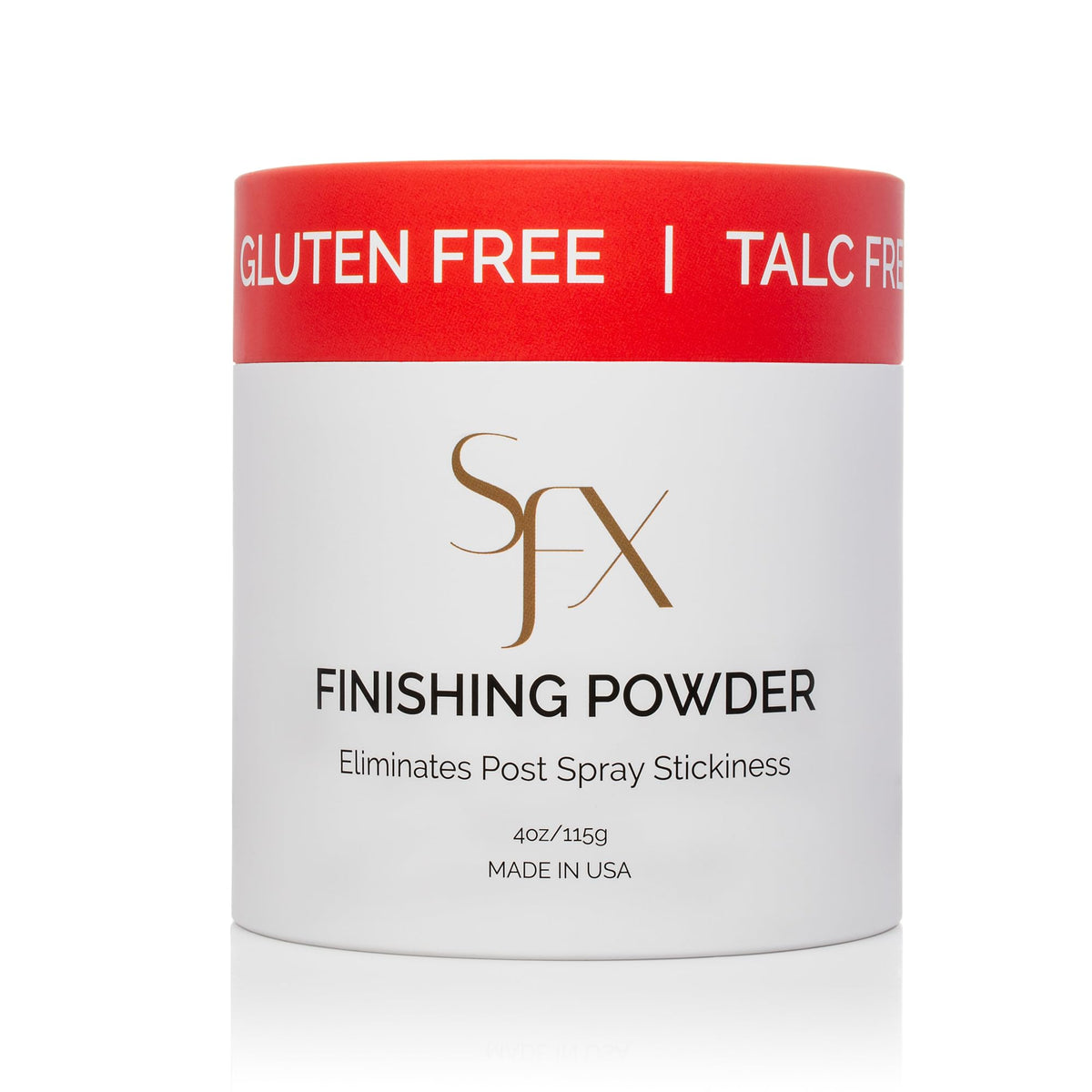 SunFX open container showing fine translucent powder texture