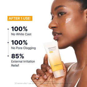 SUNGBOON EDITOR application swatch blended on skin for invisible finish