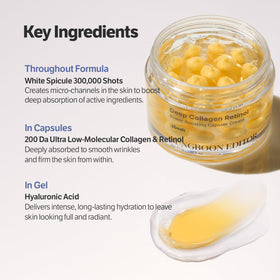 SUNGBOON EDITOR close-up of white spicules highlighting fine-texture refinement benefit