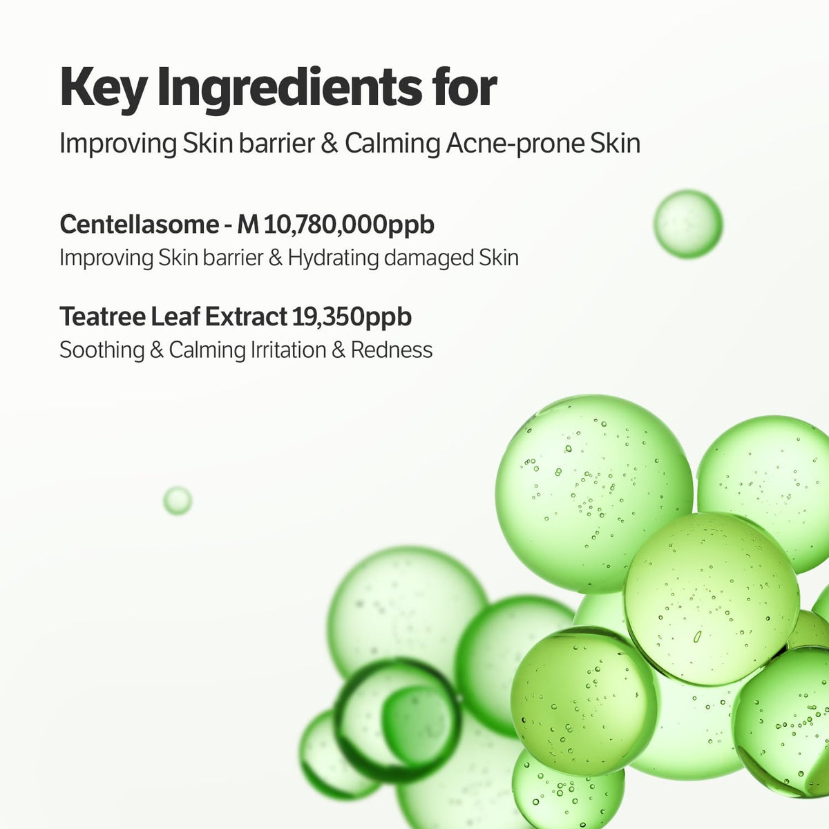 SUNGBOON EDITOR centella leaf water close-up illustrating calming benefit