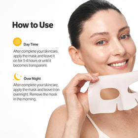SUNGBOON EDITOR mask held in hand showing size and travel-friendly scale