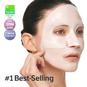 SUNGBOON EDITOR collagen face mask sheet flat lay for quick boost