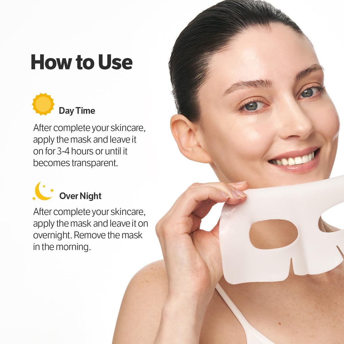 SUNGBOON EDITOR nighttime routine styling showing mask as last sleep-step benefit
