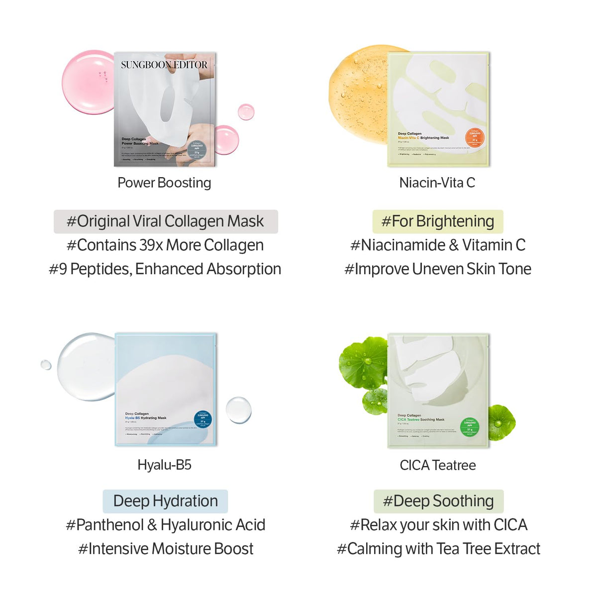 SUNGBOON EDITOR size comparison illustrating single sachet portability and travel ease