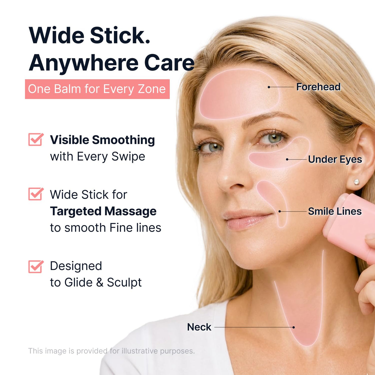 SUNGBOON EDITOR balm stick in hand demonstrating compact travel size
