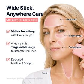 SUNGBOON EDITOR balm stick in hand demonstrating compact travel size