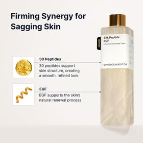 SUNGBOON EDITOR pouring toner texture showing lightweight hydration