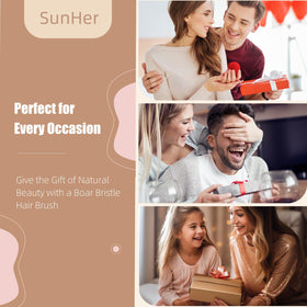 SunHer brush on vanity near mirror for everyday grooming routine