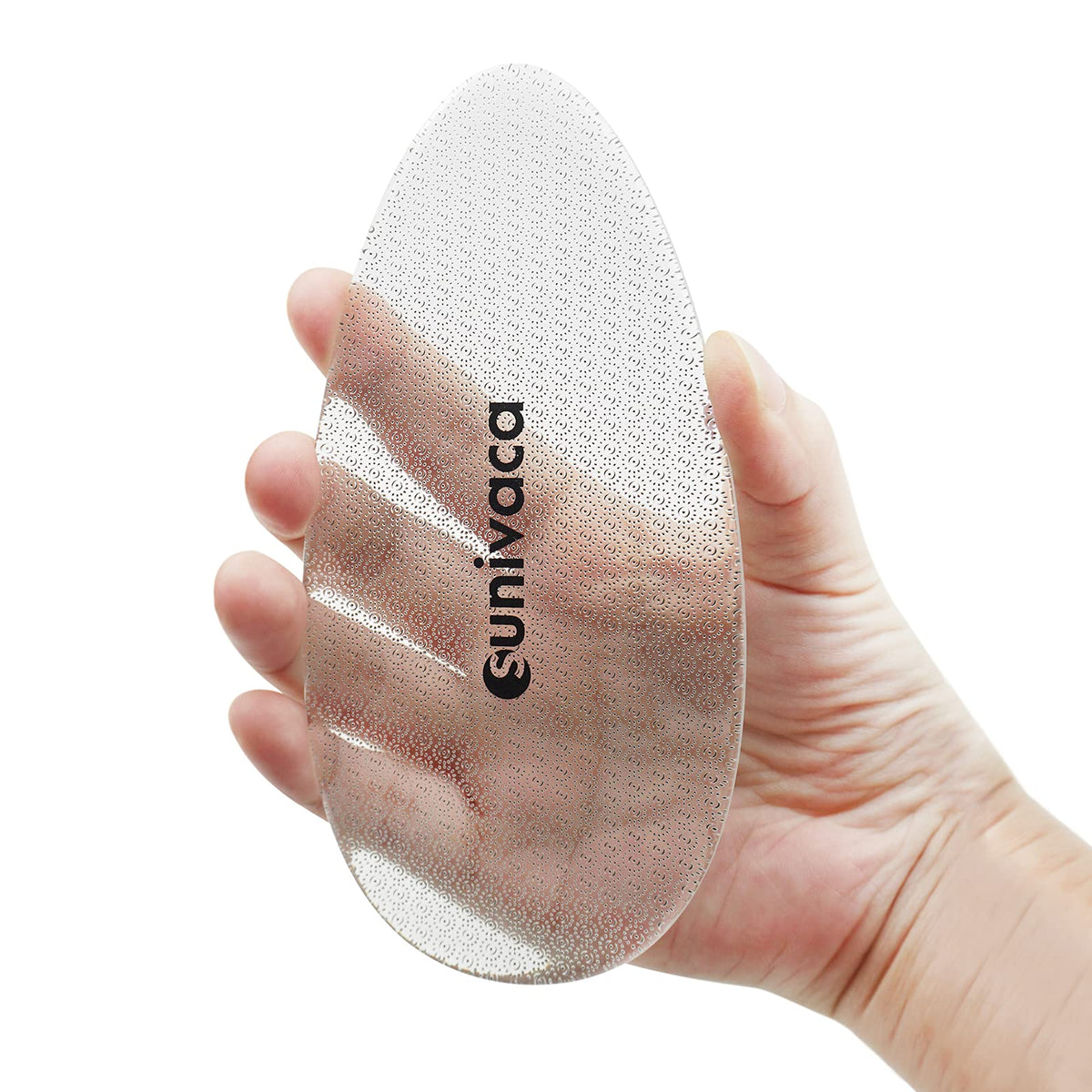 sunivaca glass foot file front packaging showing product benefit of smooth feet