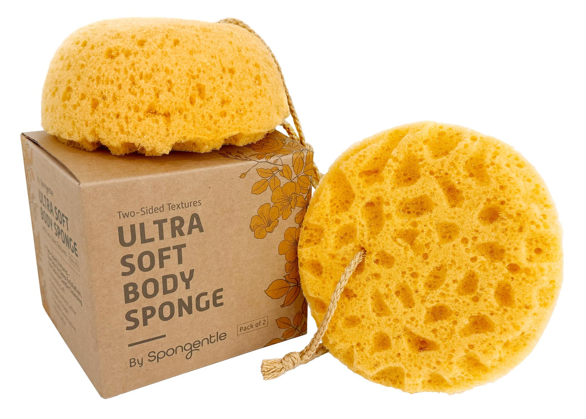 Sunlite Sports front packaging showing two Spongentle sponges, ready to use
