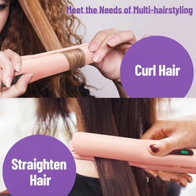 SUNMAY straightener in hand for size comparison and effortless portability