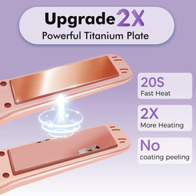 SUNMAY titanium plate close-up showing smooth surface for even heat and reduced friction