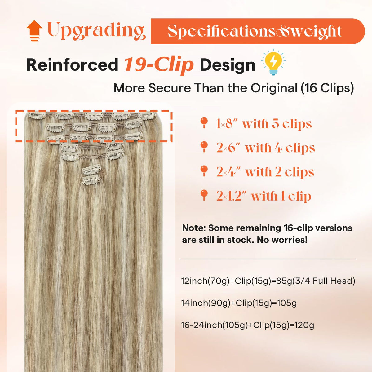 Sunny Hair clip close-up with stainless-steel clip and secure fit benefit