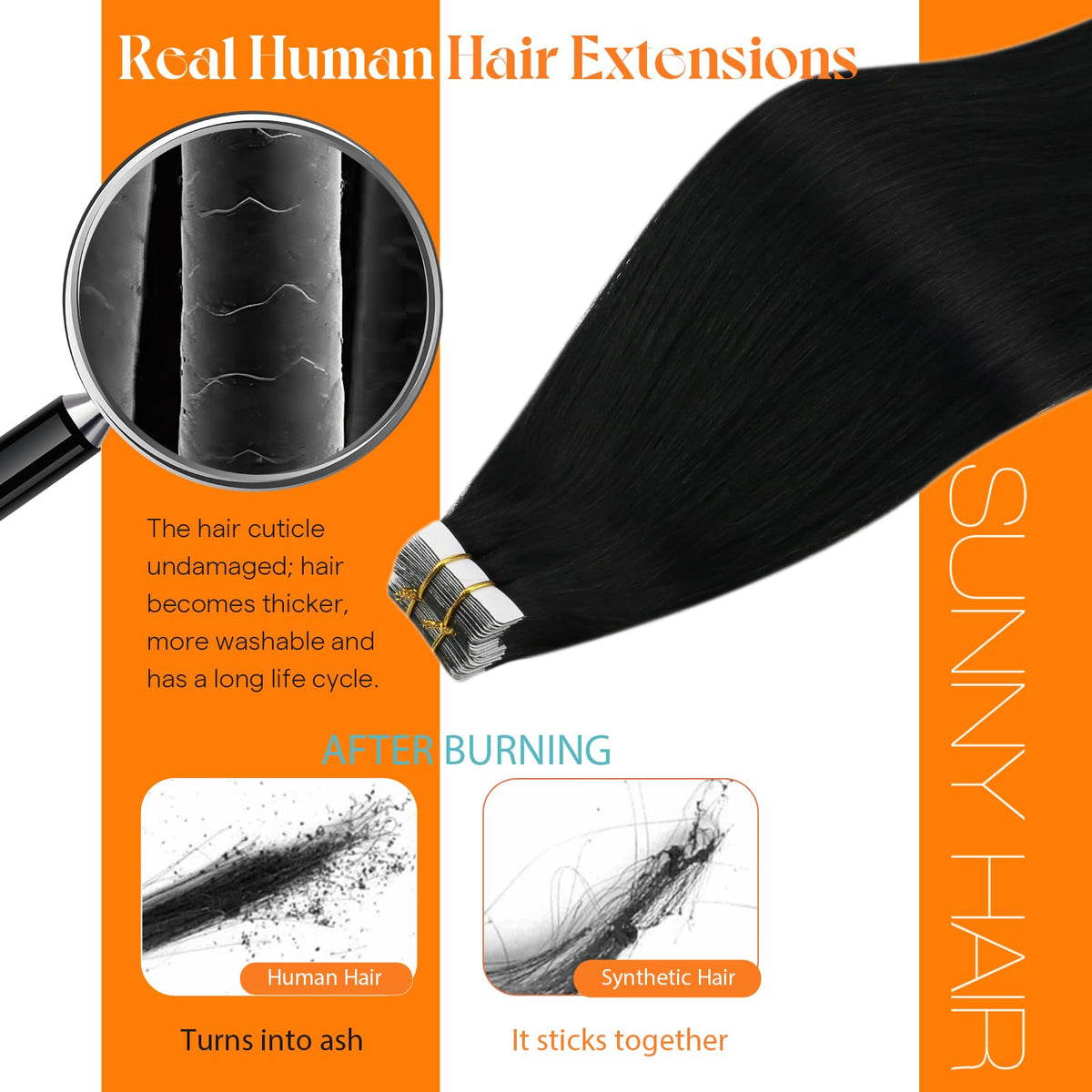 Sunny Hair replacement tapes and tools for easy reinstallation