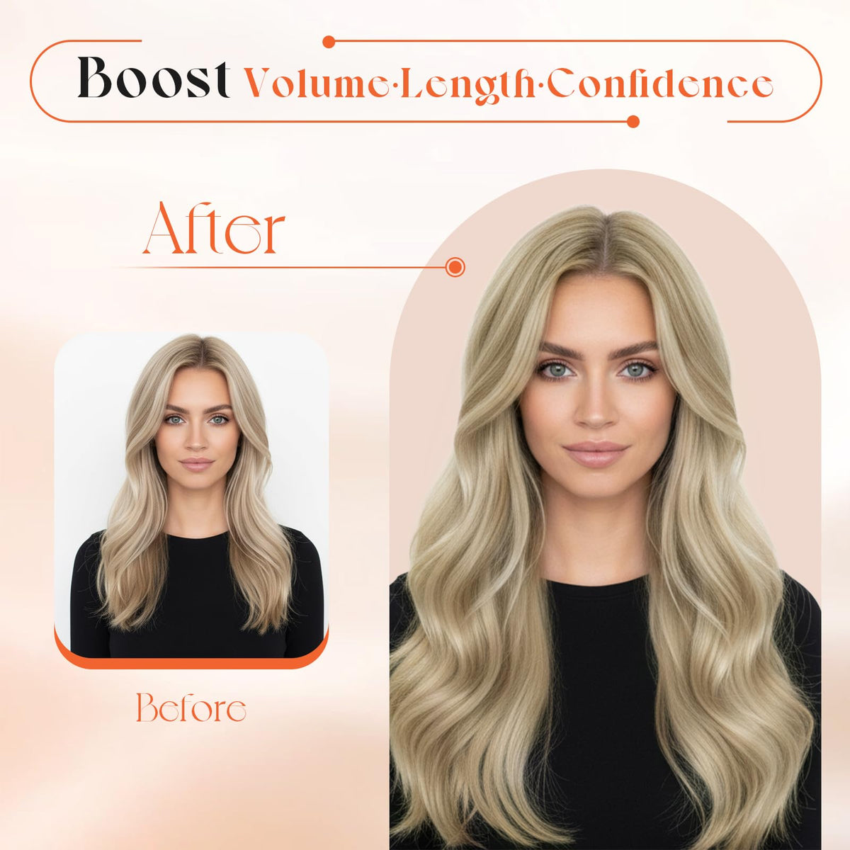 Sunny Hair styled on bride showing seamless blend and camera-ready finish