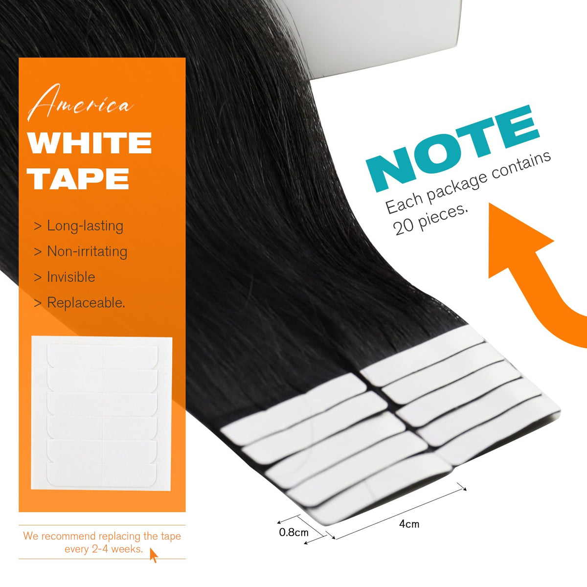 Sunny Hair weft texture detail demonstrating natural blend