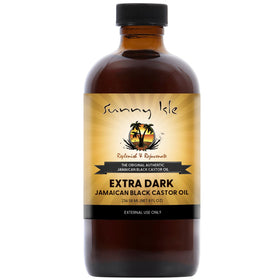 Sunny Isle front bottle showing extra dark JBCO and clear label for authentic care