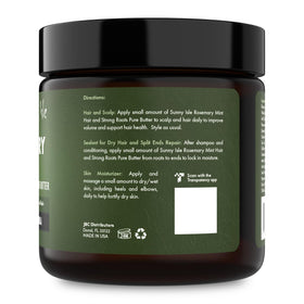 Sunny Isle jar on bathroom shelf in lifestyle setting, brand evokes daily hair care routine