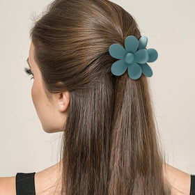 Sunolga clip holding thick hair in an easy updo during daily routine