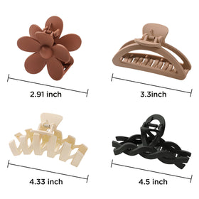 Sunolga arranged gradient color clips highlighting black khaki burgundy off-white tones