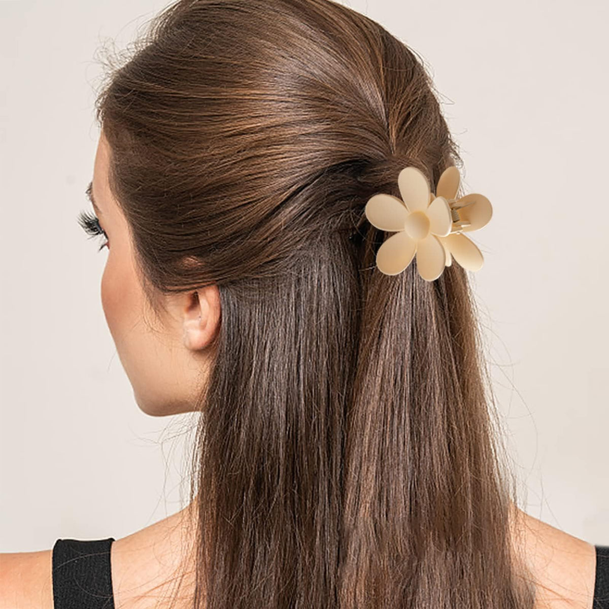 Sunolga large grab clip displayed open, extra hold for thick hair