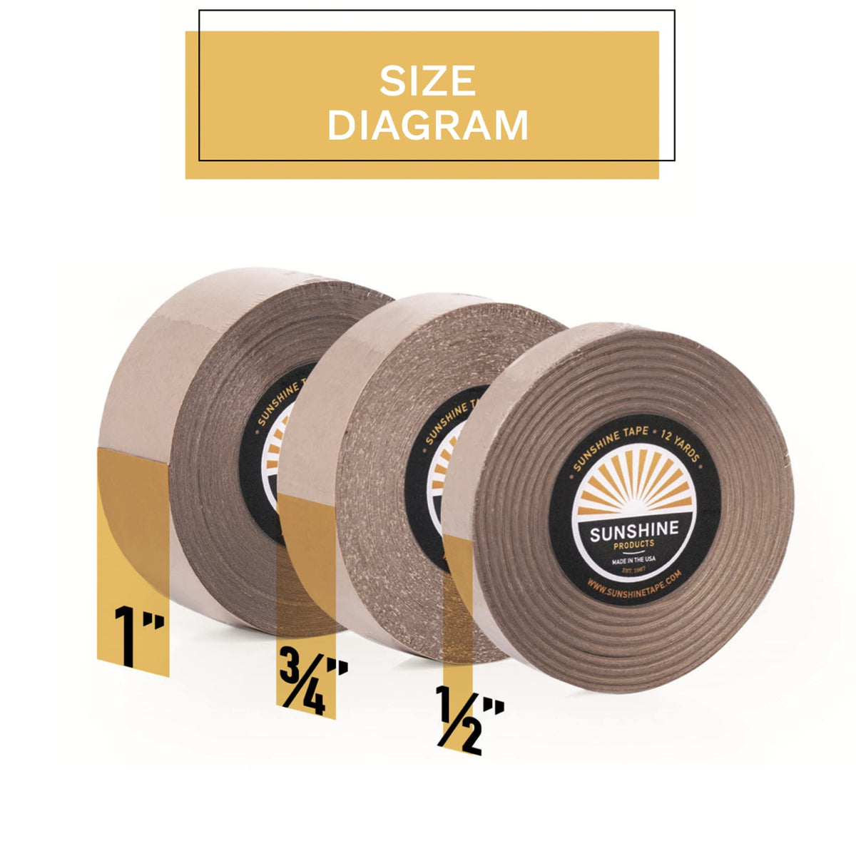Sunshine Tape close-up of adhesive edge highlighting gentle grip