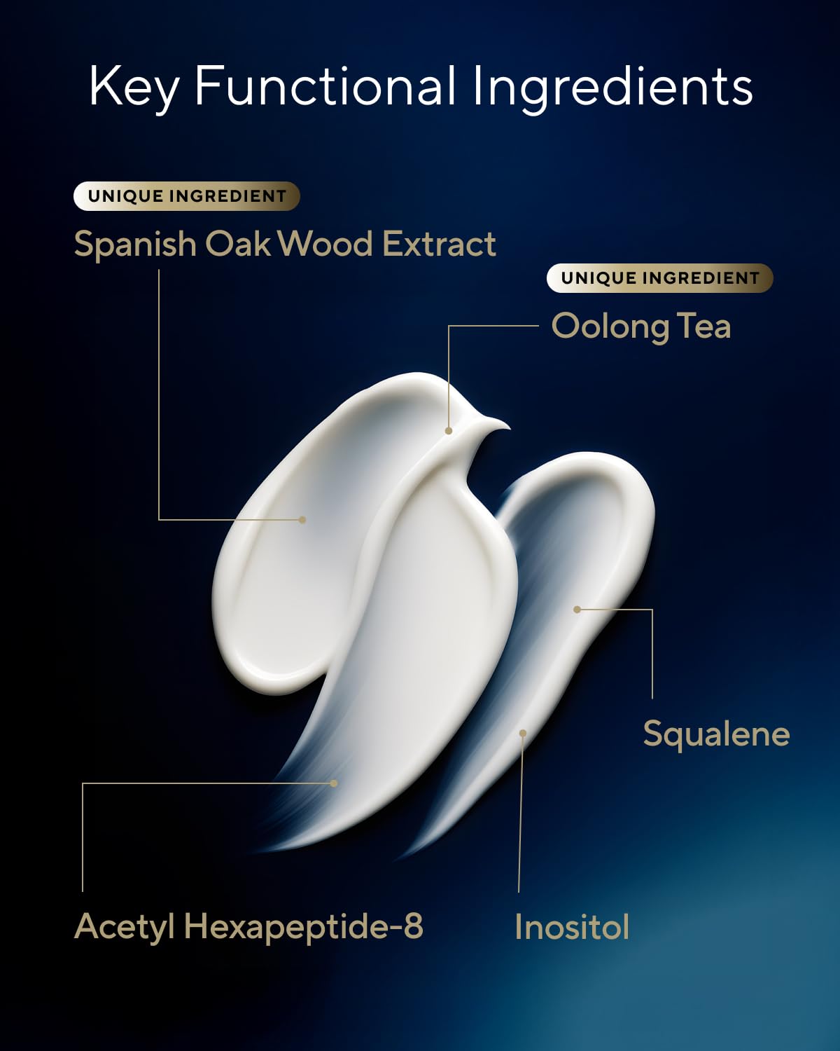 SUNTORY WELLNESS label ingredients closeup emphasizing key actives for firming and balancing