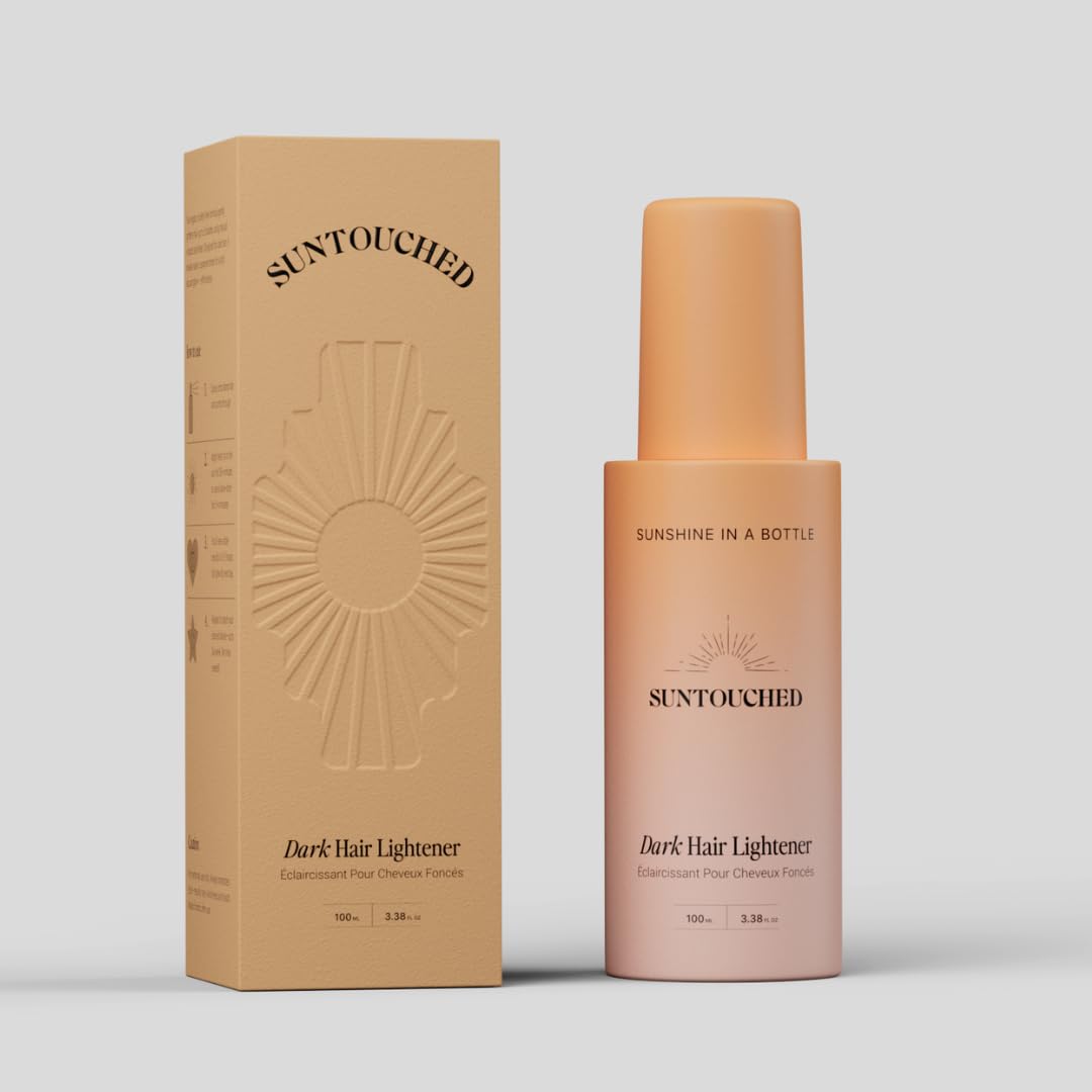 Suntouched finished hair close-up showing luminous, beachy shine and natural-looking highlights