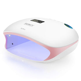 SUNUV SUN4S pink front view shows compact lamp and efficient curing area