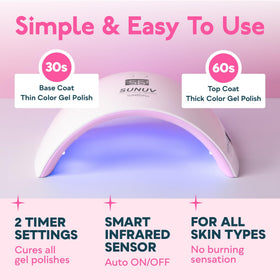 SUNUV SUN9X Plus LCD display closeup for precise timer control and visibility