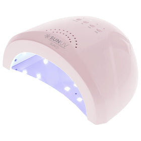 SUNUV SUNone front view showing pink housing and compact salon-ready design