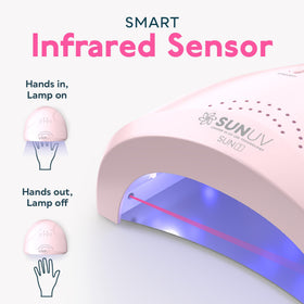 SUNUV SUNone lamp auto sensor activating as hand enters for hands-free use