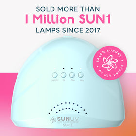 SUNUV SUNone side view with removable base for easy pedicure access and convenience