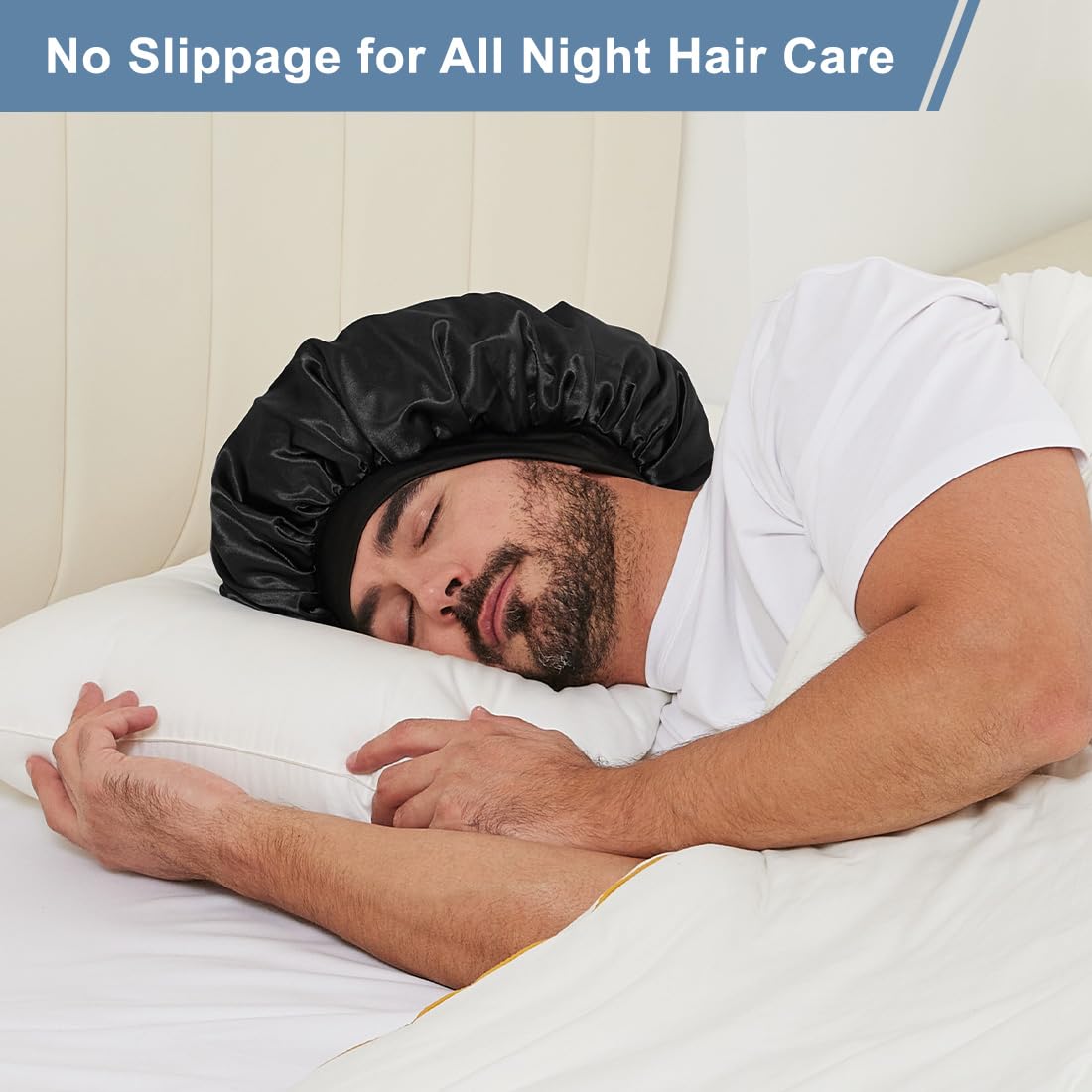 Supaze satin texture close-up, smooth surface reduces friction and frizz