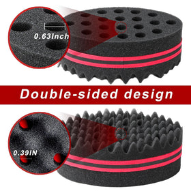 Supaze close-up of double-sided sponge texture for varied curl patterns