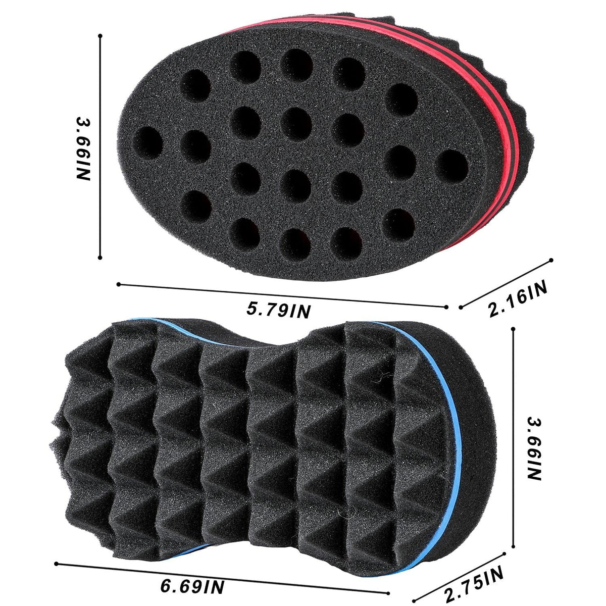 Supaze sponge held in hand demonstrating ergonomic palm-sized comfort