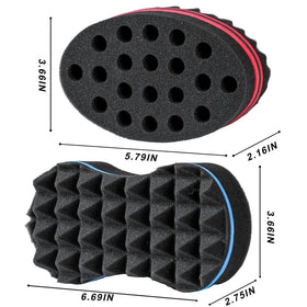 Supaze sponge held in hand demonstrating ergonomic palm-sized comfort