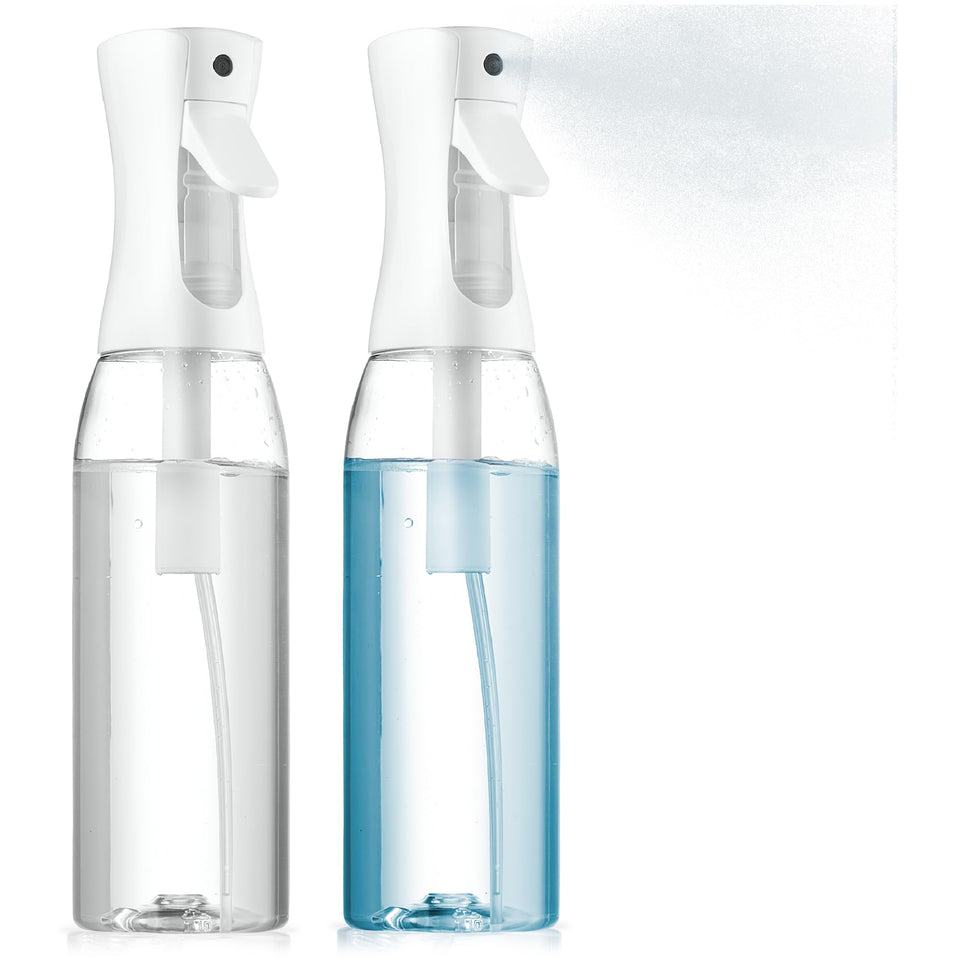 SUPER+ front packaging showing two 17oz continuous spray bottles and label benefits