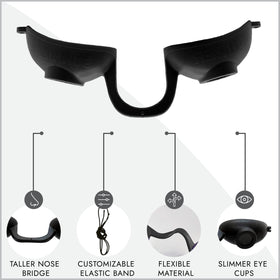 Super Sunnies detailed eyecup shot highlighting slim shape and side protection