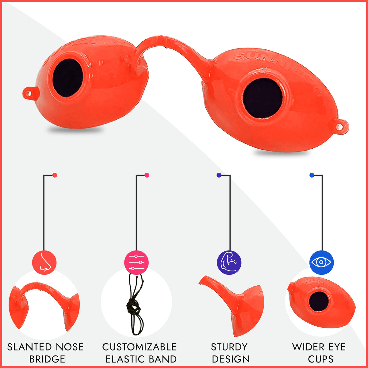 Super Sunnies side profile fit showing slim design and comfortable coverage
