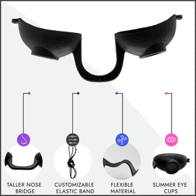 Super Sunnies slim eyecup detail demonstrating fog resistance
