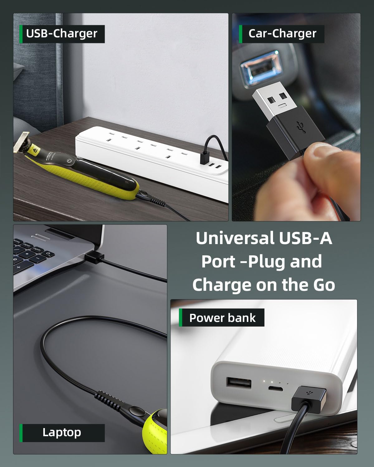 Superer adapter size comparison on desk to show compact portability