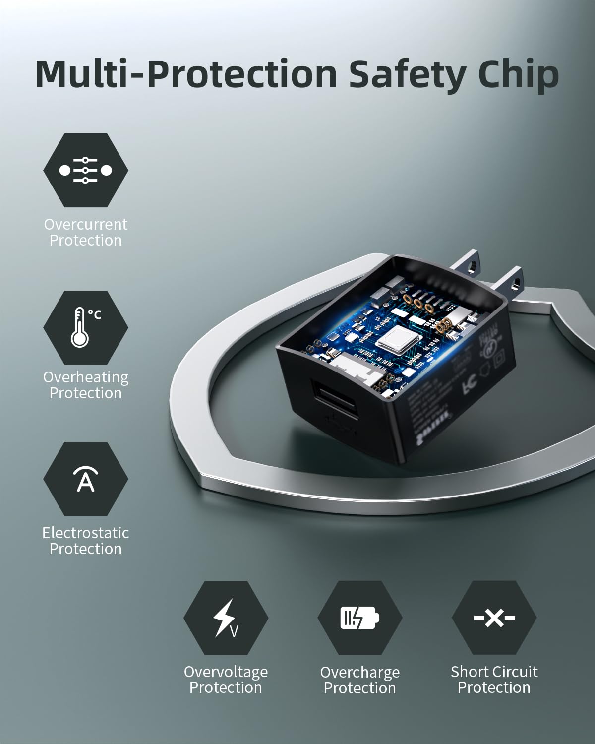 Superer power adapter label with UL certification visible for safety assurance