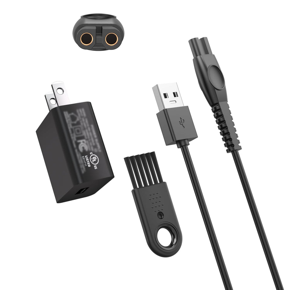 Superer adapter front view showing compact design and stable charging