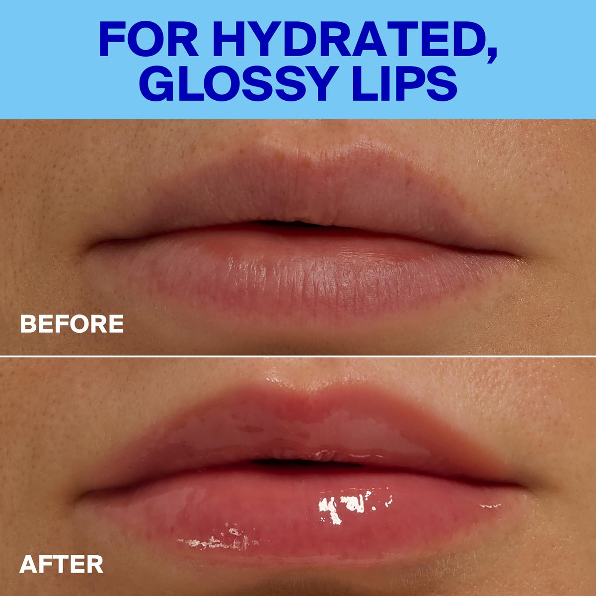 Supergoop! lip balm applied outdoors demonstrating sun protection use